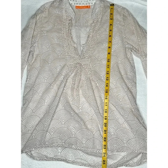 Oliphant 100% Cotton Pintuck Tunic SIZE S - Picture 5 of 6